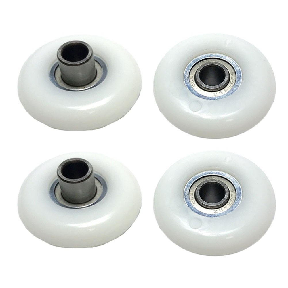 Robust Rowing Machine Seat Wheels Complete Set of 4 for Enhanced Performance