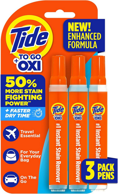 Lot of 3 Tide Stain Remover for Clothes, To Go Pen, Instant 1 Count (Pack of 1)