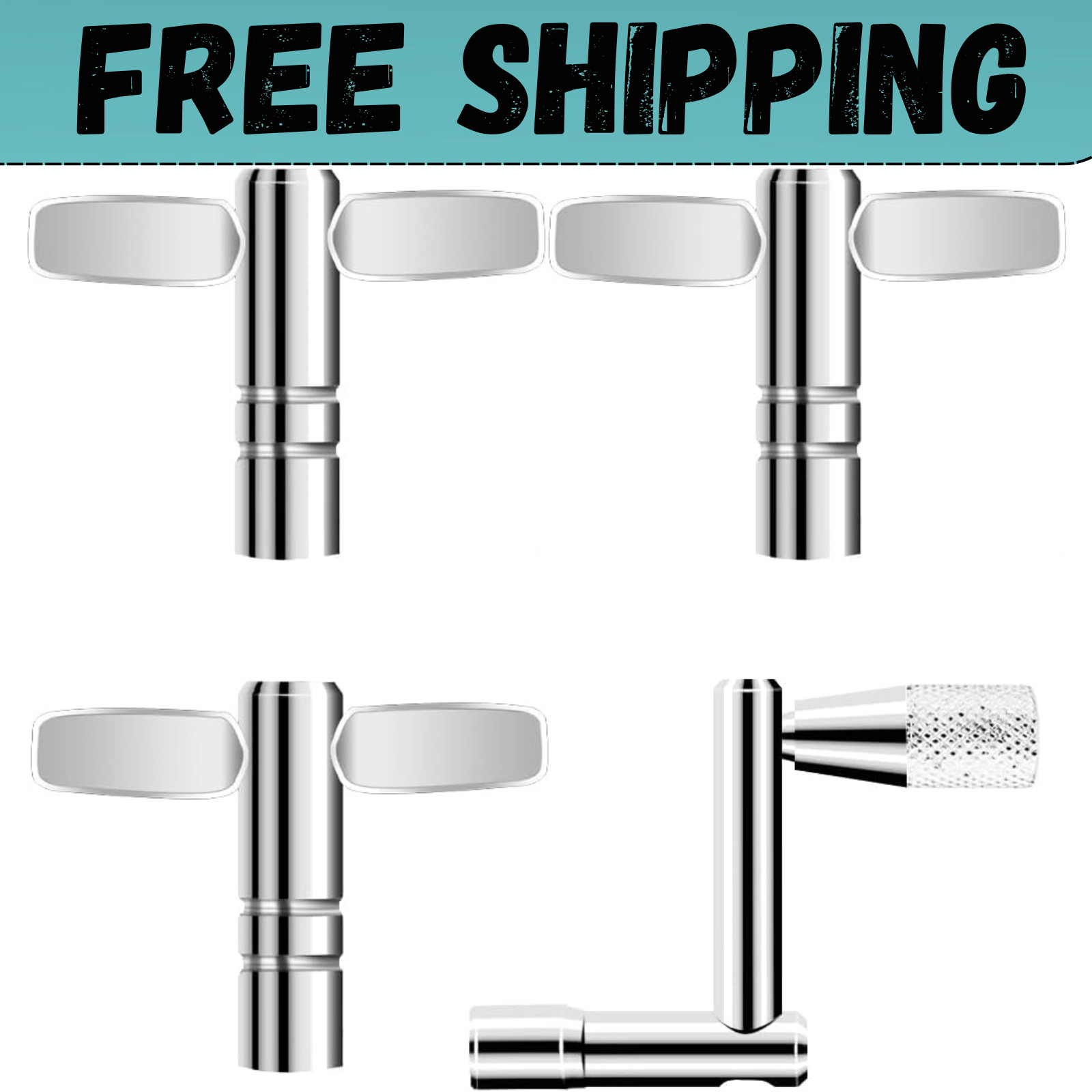 Drum Keys Universal Drum Tuning Key with Continuous Motion Speed Key 3 Pack