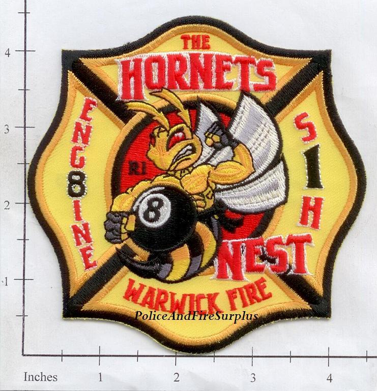 Rhode Island - Warwick Engine 8 RI Fire Dept Patch