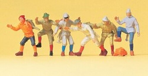 Preiser Recreation amp; Sports Mountain Climbers (6) - Model Railroad Figures