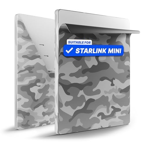 Protective Sticker for Starlink Mini Accessories - Weatherproof Camo Grey