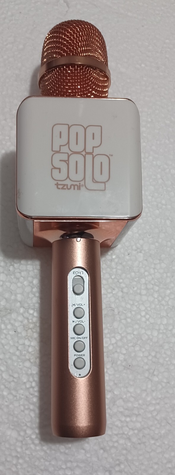 Tzumi Pop Solo Rose Gold Bluetooth Karaoke Microphone & Speaker - IOS / Android