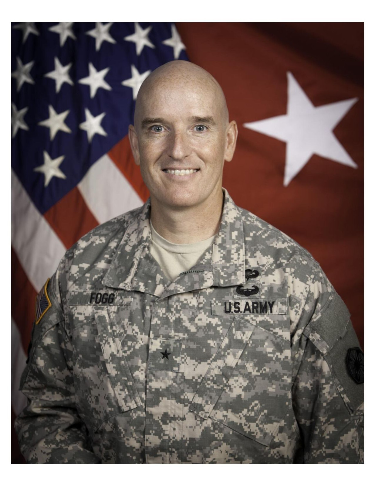 United States Army General Rodney D. Fogg 8x10 Photo #2 On 8.5" x 11"