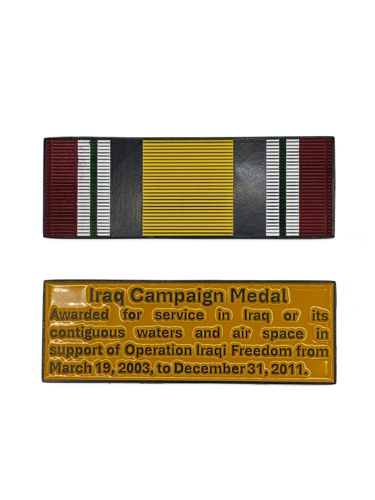Iraq Veteran Challenge Coin (OIF) - Campaign Ribbon
