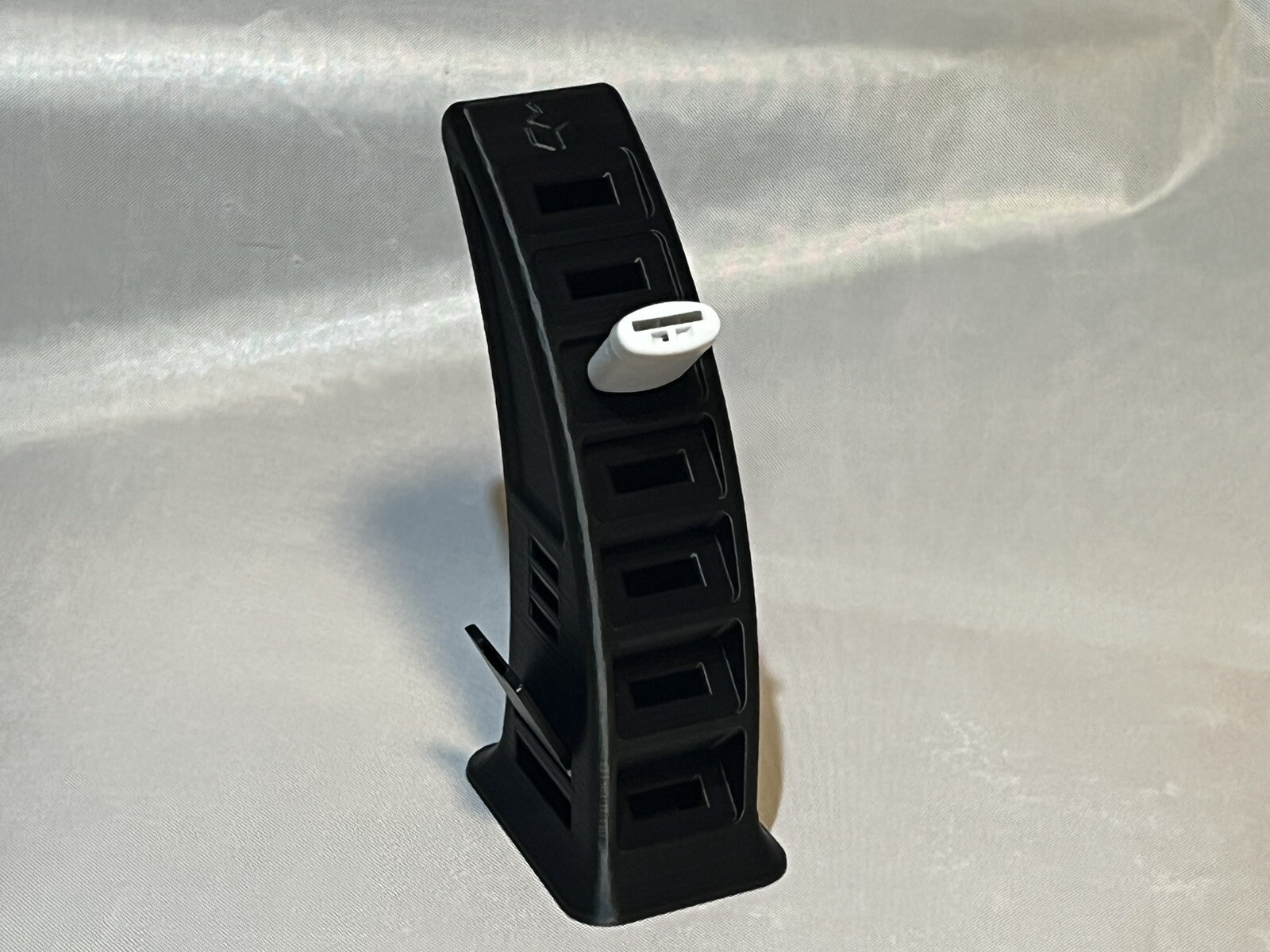 Desktop USB SD MicroSD Storage Holder Tower Black