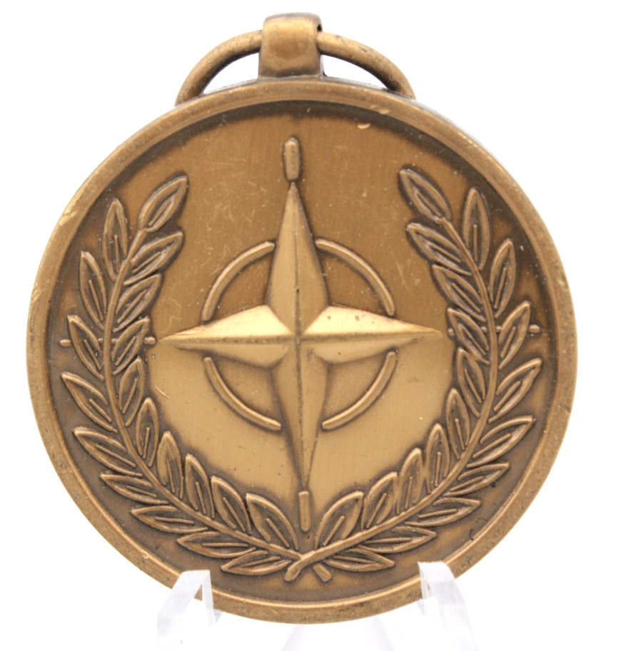 NATO In Service of Peace and Freedom Bronze Medallion North Atlantic Treaty 1.4"