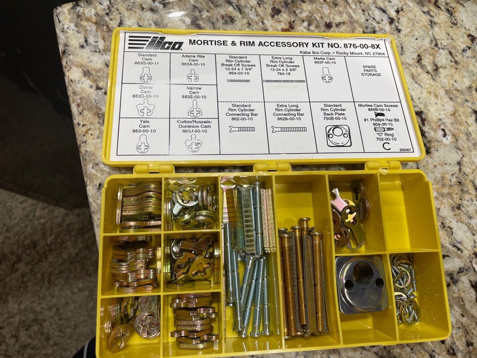 Kaba Ilco Mortise & Rim Cylinder Parts Kit 876-00-8X NIOB