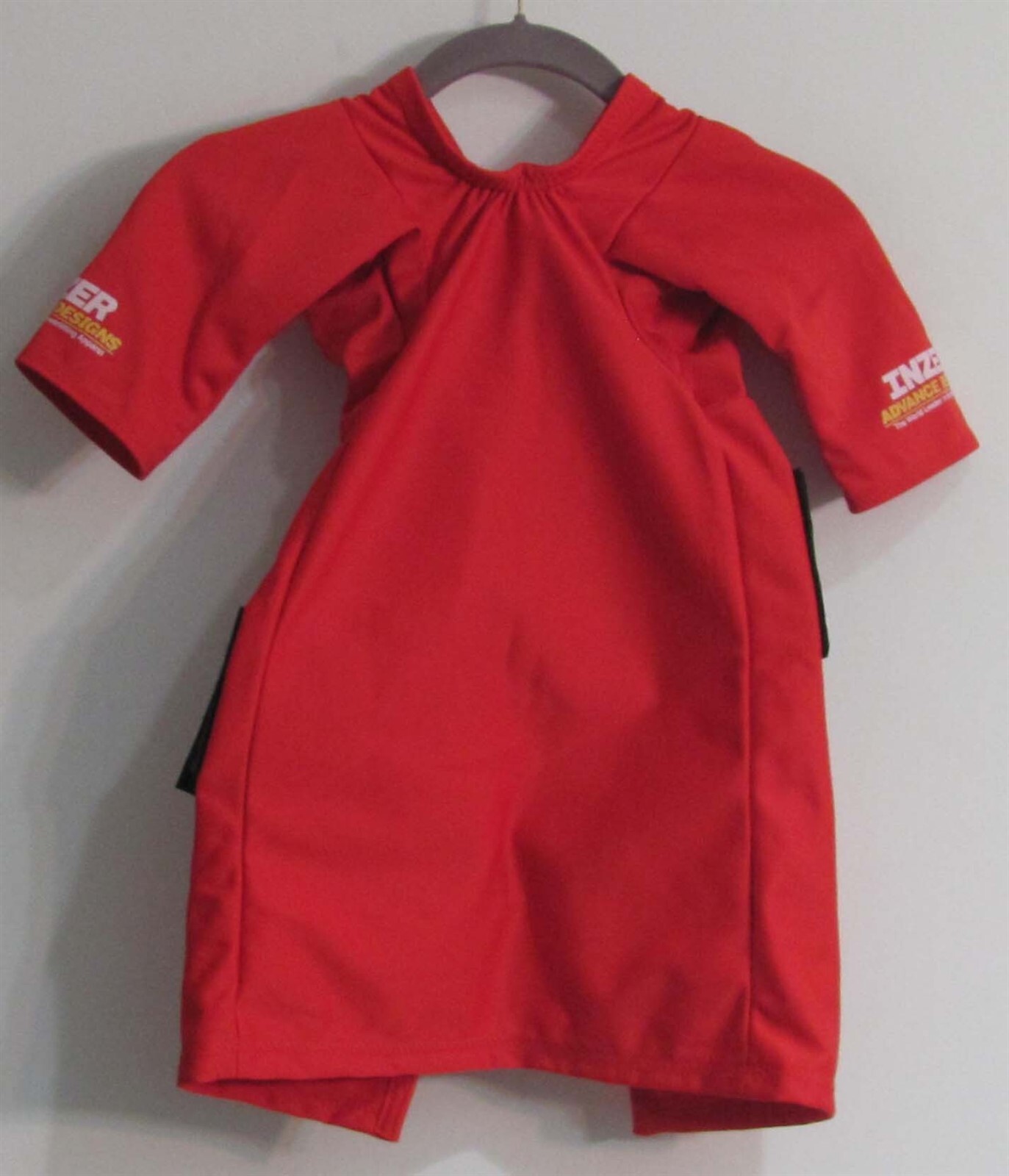 Inzer H.D. Bench Shirt Size 40 Red 3/4 Open Back With 2 Adjustable Straps (LN)