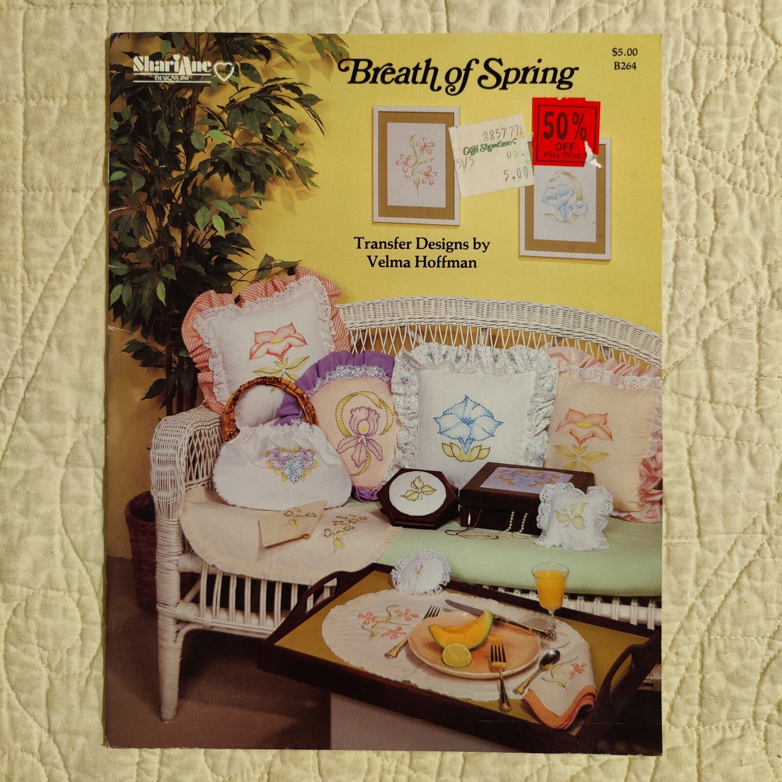 1984 Vtg Spring Candlewicking Creations Embroidery Pattern Transfers ShariAne