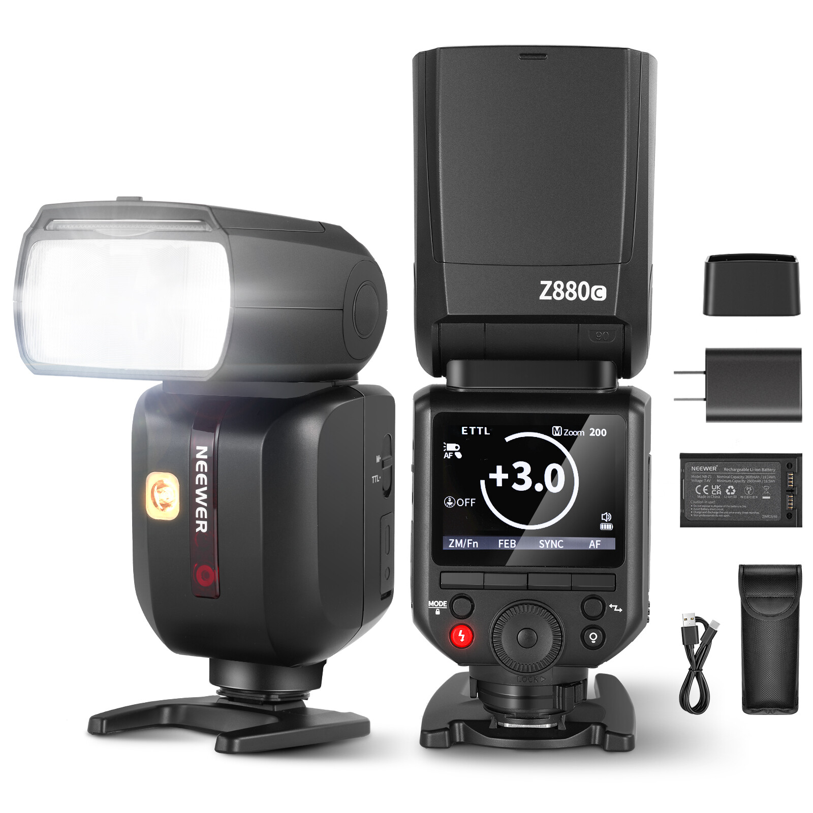 NEEWER Z880-C 2.4G 76Ws TTL Camera Flash Speedlite Modeling Lamp for Canon