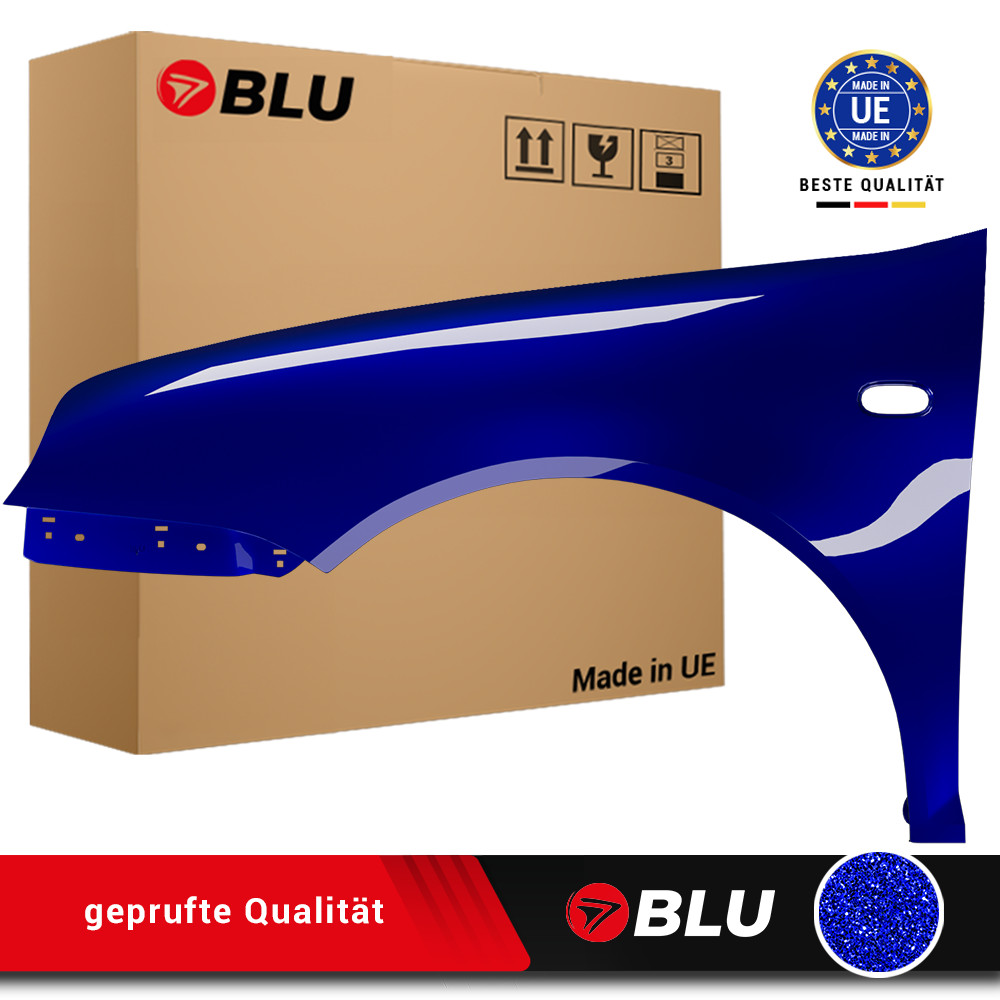 Fender for VW Golf IV 4 LB5N left blue 97-06 front painted new galvanized