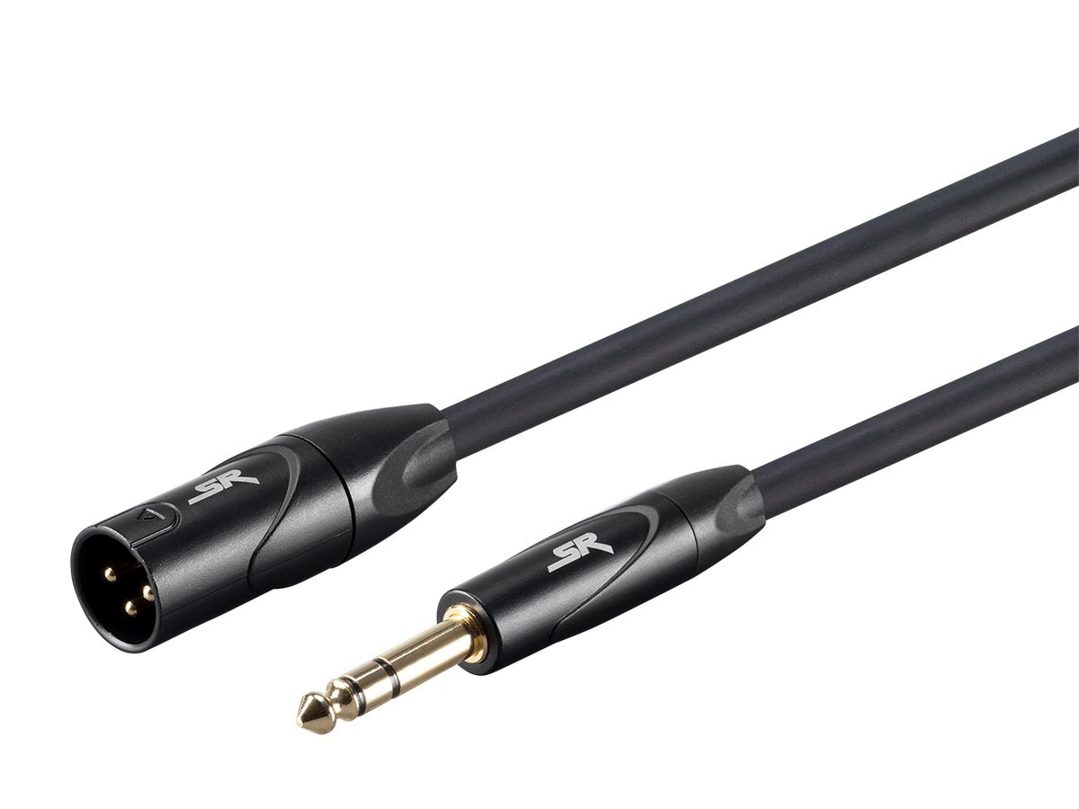 Monoprice XLR Male to 1/4Inch TRS Male Cable - 25 Feet | 16AWG, Gold Plated