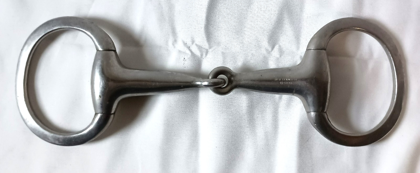 Eggbutt Hollow Mouth Snaffle Stainless Steel Generous 4 3/4" 4.75" Flat Rings