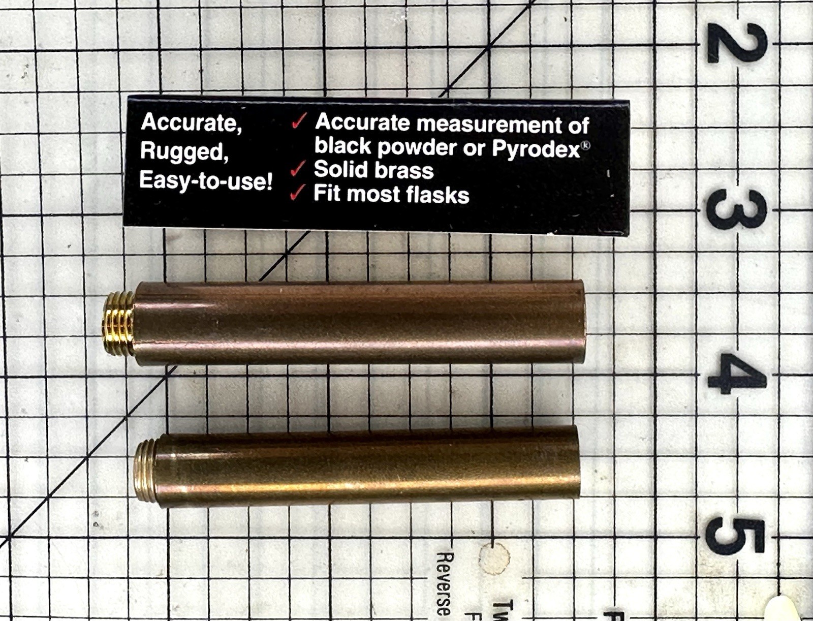 Traditions A1237 Brass Spout Set 75/100 Grains Muzzleloader Powder Flask Tips