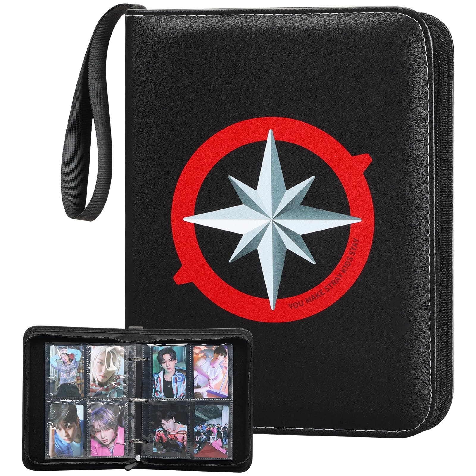 Stray Photocards Binder 400 Pockets, Skz Album Photo Card Holder Merch for St...