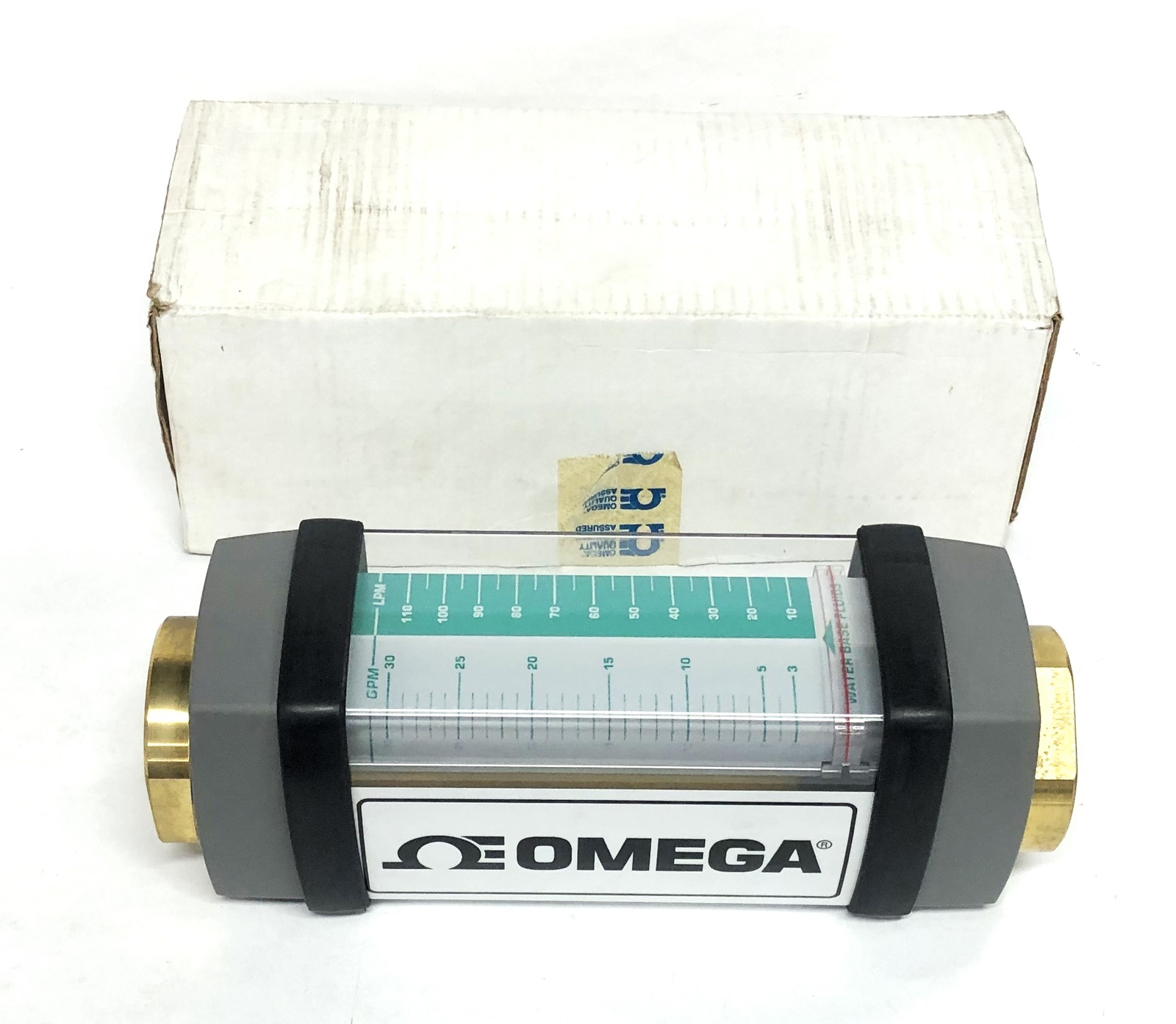 Omega 3500PSI/241BARS MAX Large Capacity In-Line Flow Meter FL-8302AB NOS