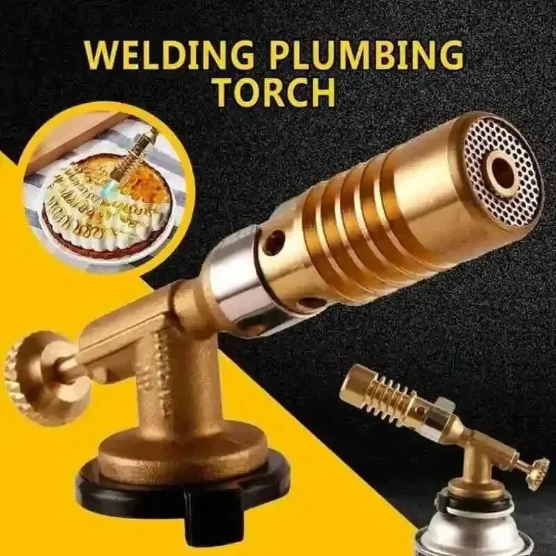 Portable Welding Torch Gas Burner Portable Flame Gun Butane High Temperature Wel