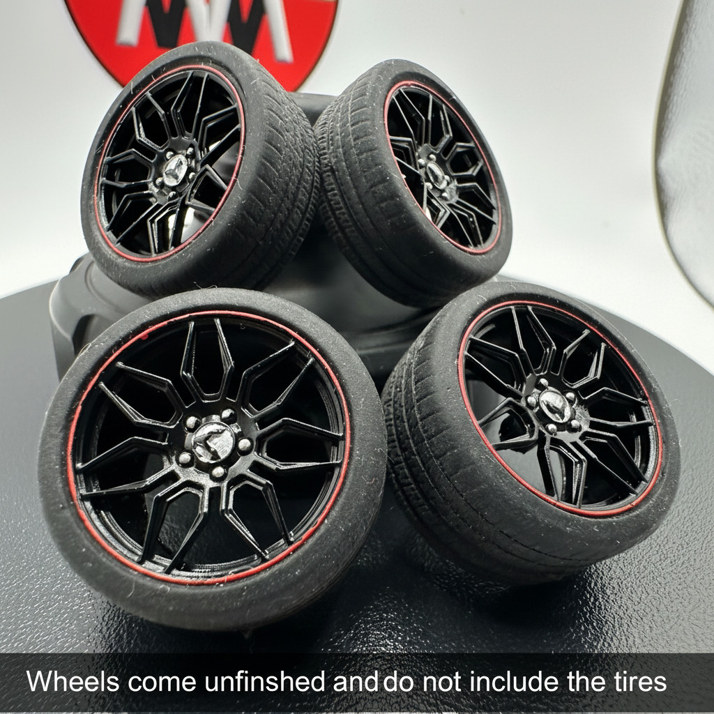 1/25 Z06 Spider Wheels for Revell C8 Corvette Z51 | Heath’s Model Works | 3D Pri