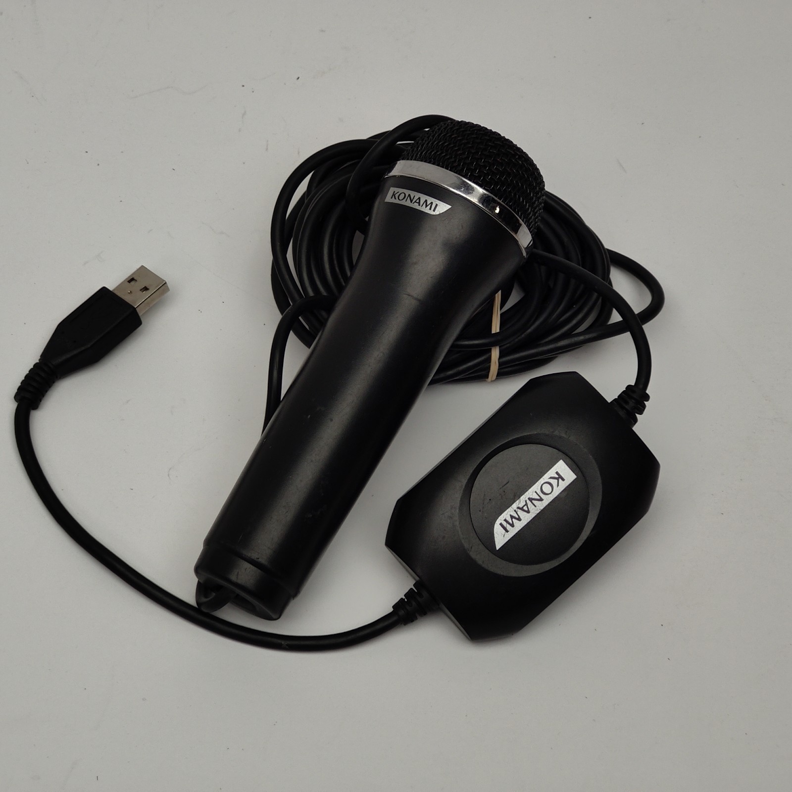 Logitech USB Microphone Wired PC Mic White USB Plug Play Computer Karaoke Mic