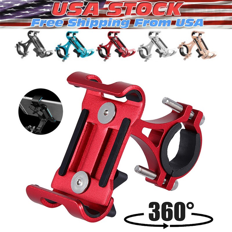 Aluminum Motorcycle Bike Bicycle Holder Mount Handlebar For Cell Phone GPS NEW
