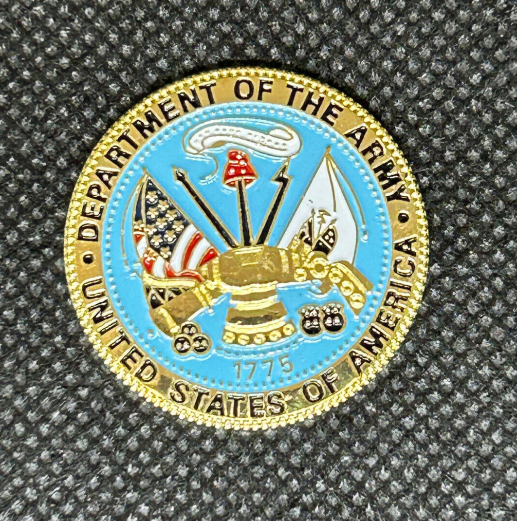 United States Army 30mm (1-1/5") Metal Adhesive  Medallion