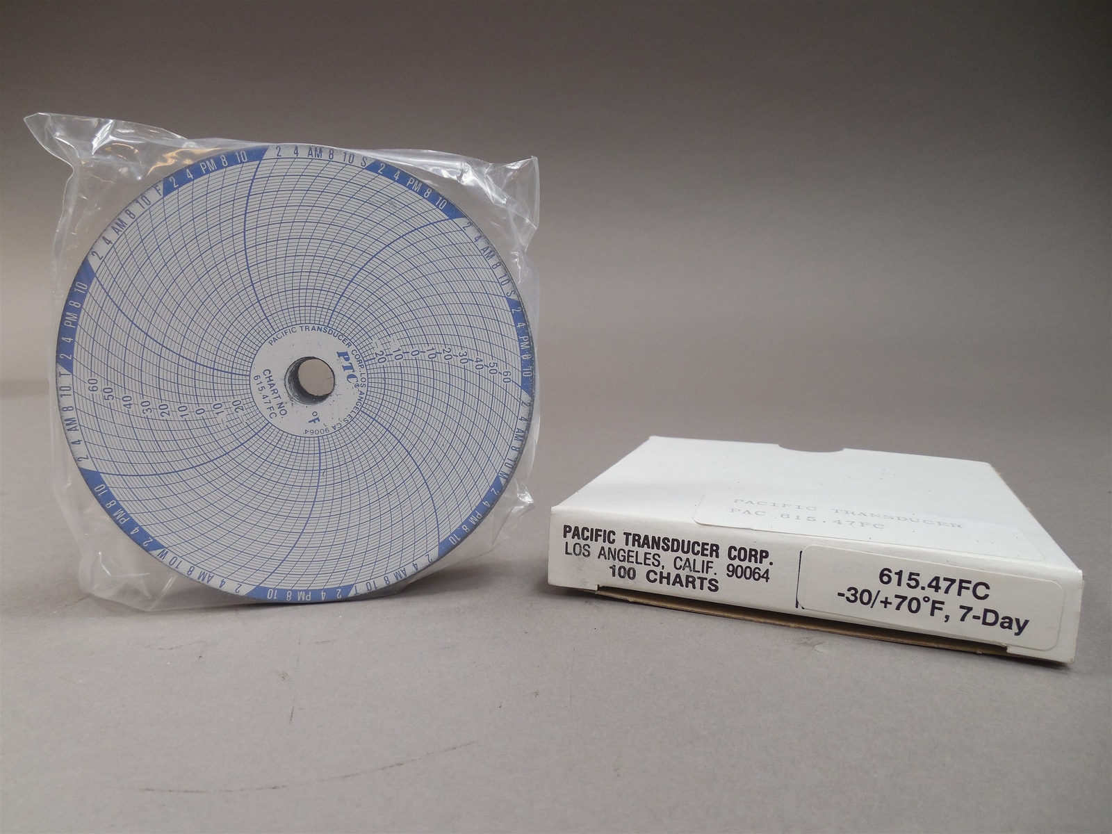 PTC 615-7FC Thermograph Portable Spring Driven 4"Diameter NEW