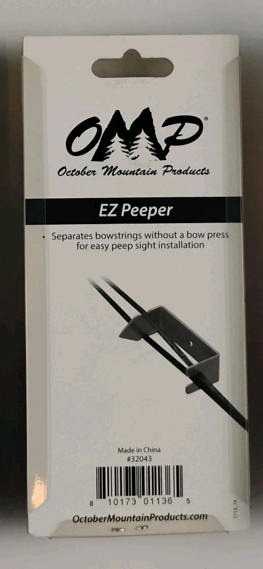 October Mountain Products EZ Peeper Archery String Separator Orange Metal Tool