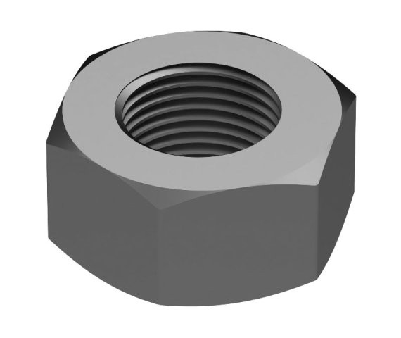 Hex Nuts M30 x 3.00 DIN 934 10 Steel ZC3 (4 Pieces)