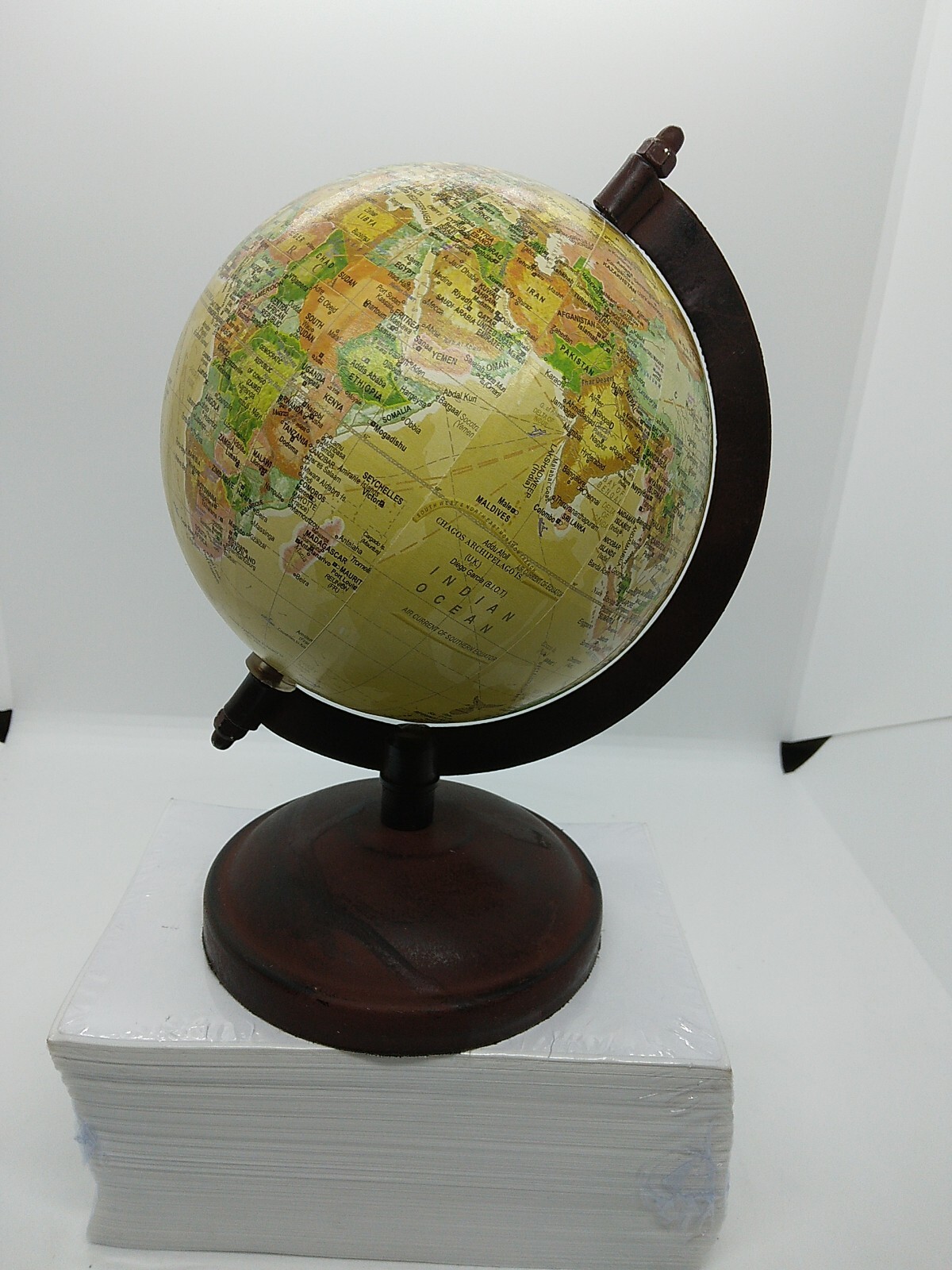 Vintage Style Desktop Globe 5" Tall