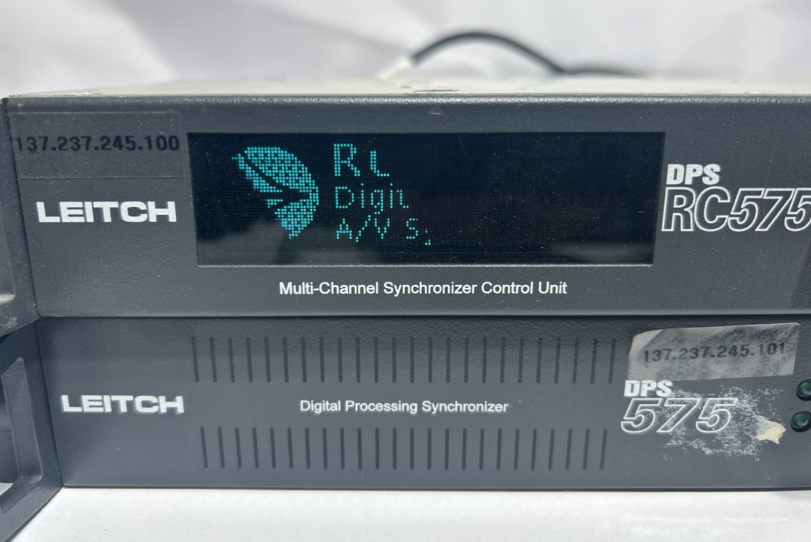 Leitch DPS 575 Digital Processing Synchronizer w/ RC 575 Control Unit Free Ship