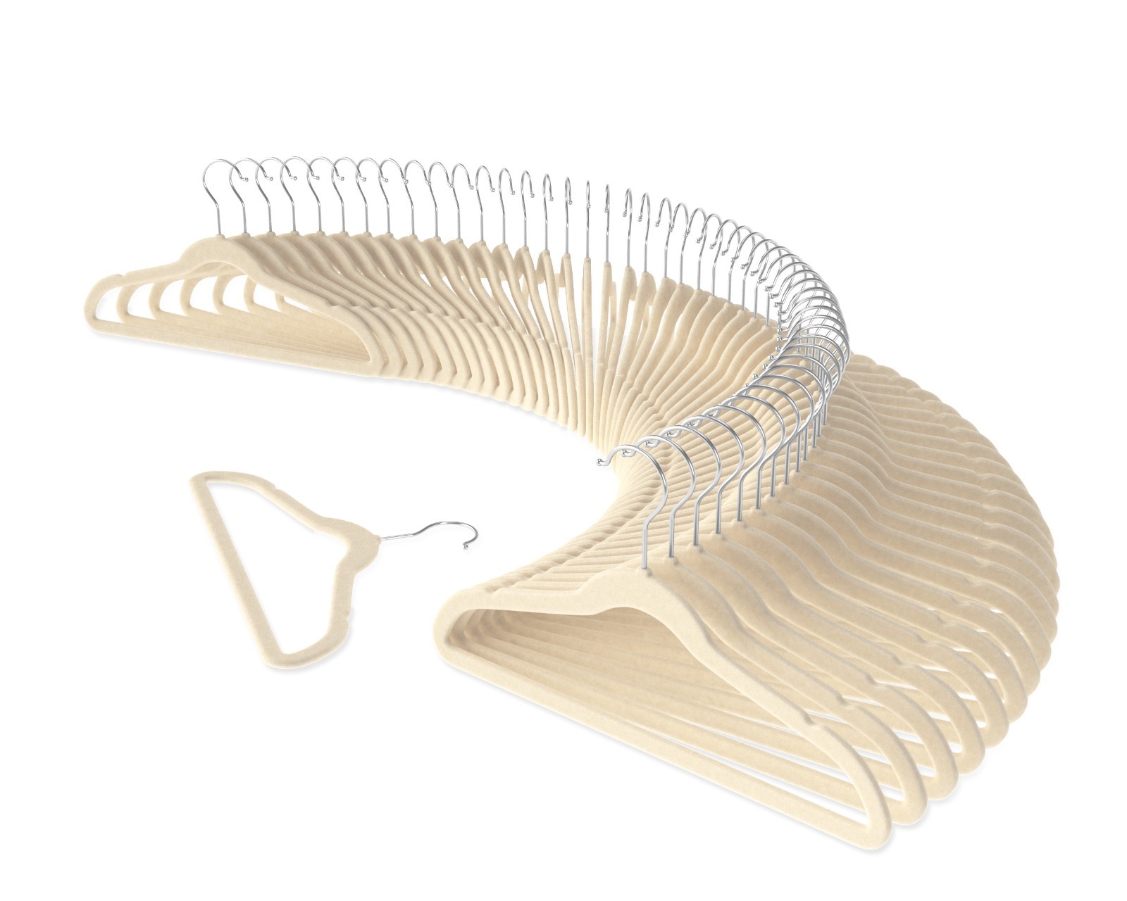 50 Premium Kids Velvet Hangers - 14" Non-Slip Clothes Hangers for Kids
