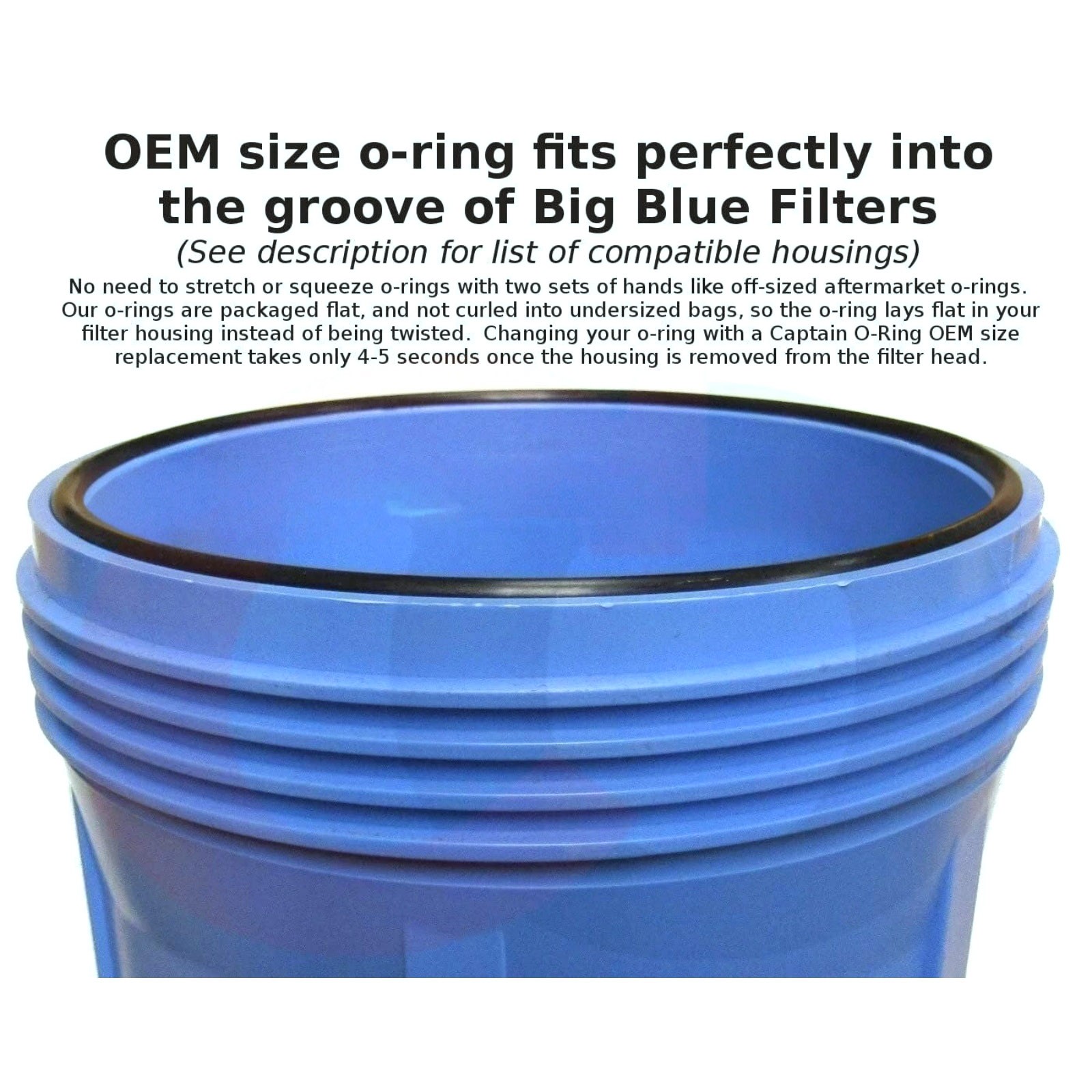 Replacement 151122 O-Ring 3pc for Pentek Big Blue APEC Aqua-Flo Filter Housing