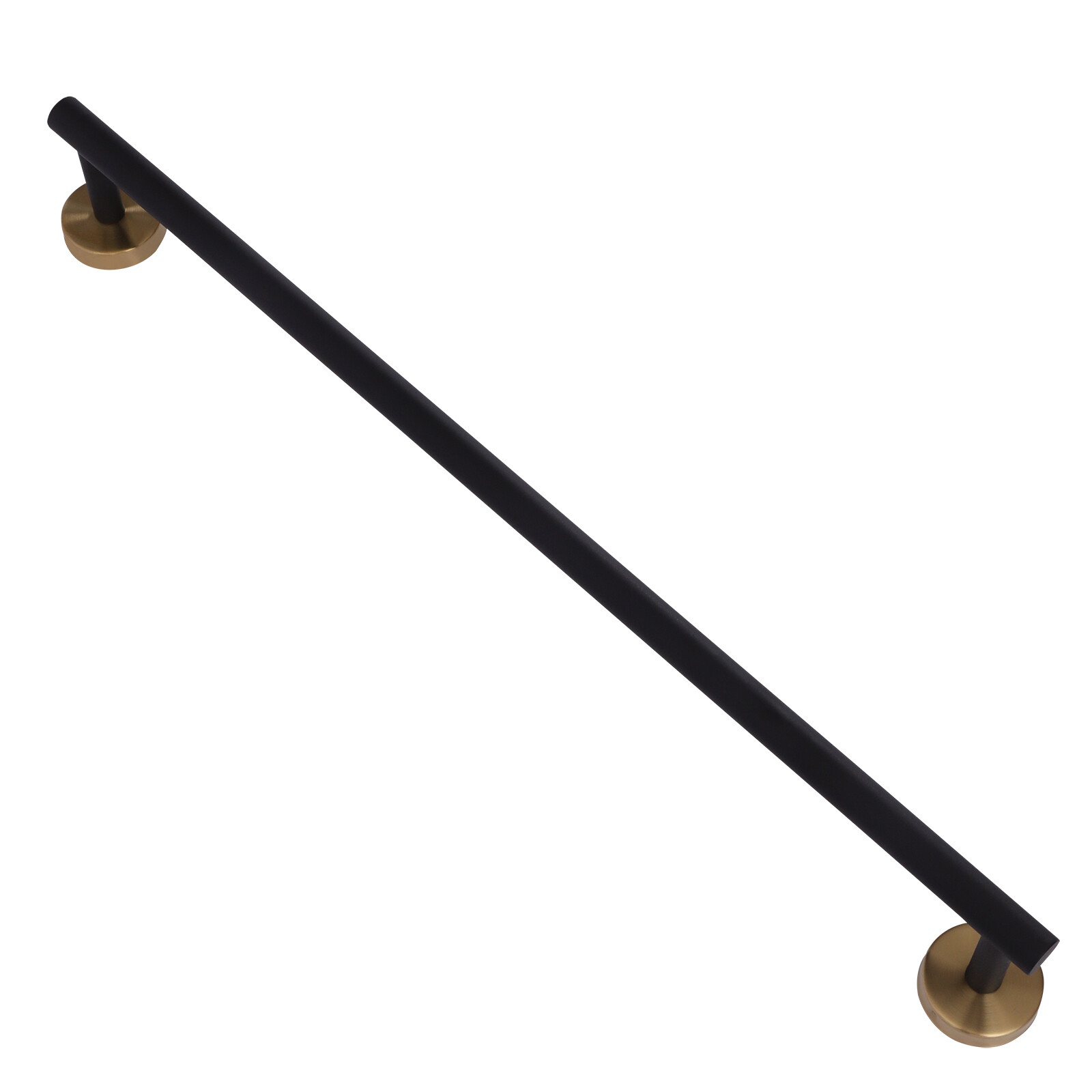 5 Piece Bathroom Bath Hardware Accessories Set Towel Bar Kit Matte Black & Gold