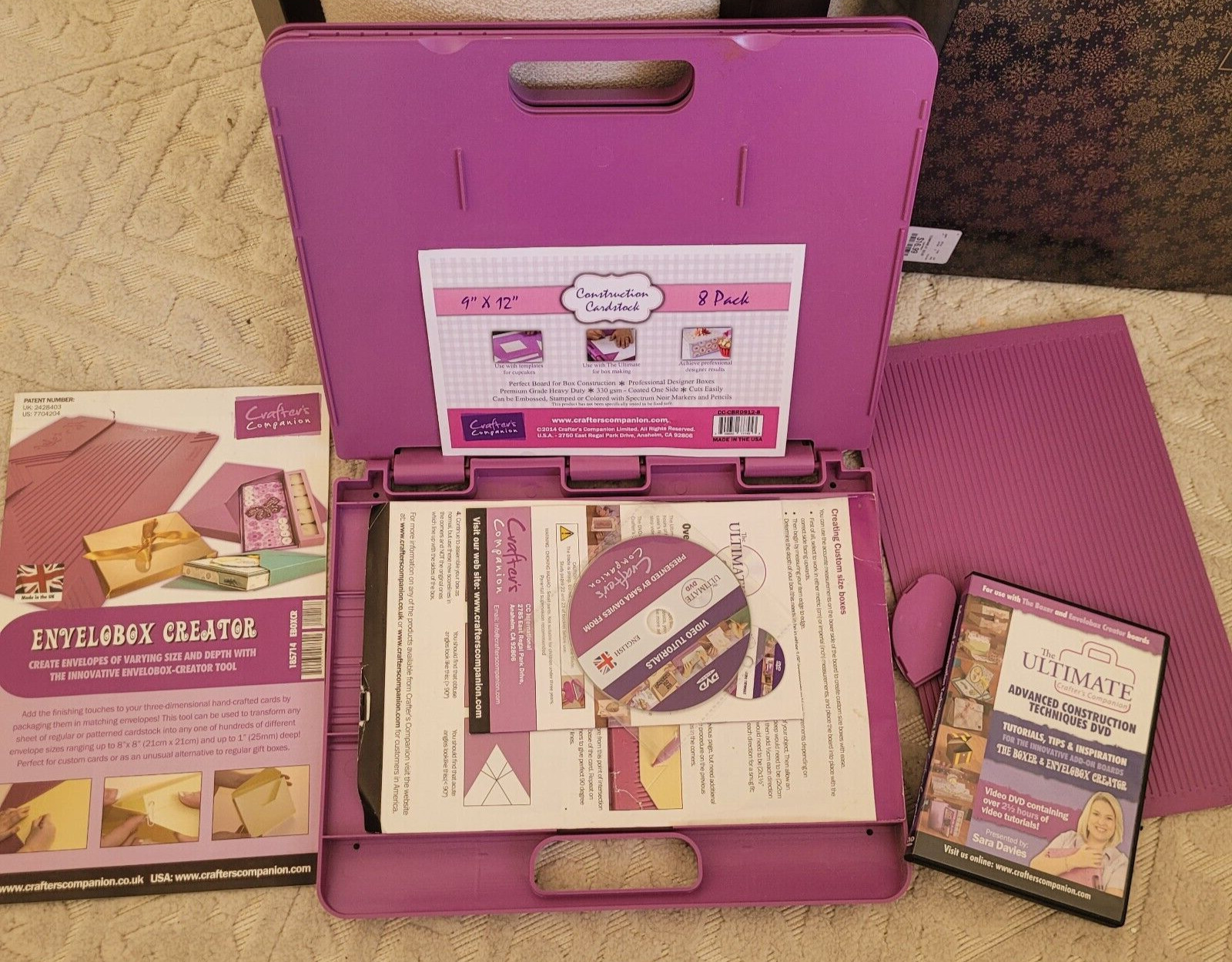 Crafter's Companion The Ultimate Tool make over 27 Designs, Case, DVD and more..