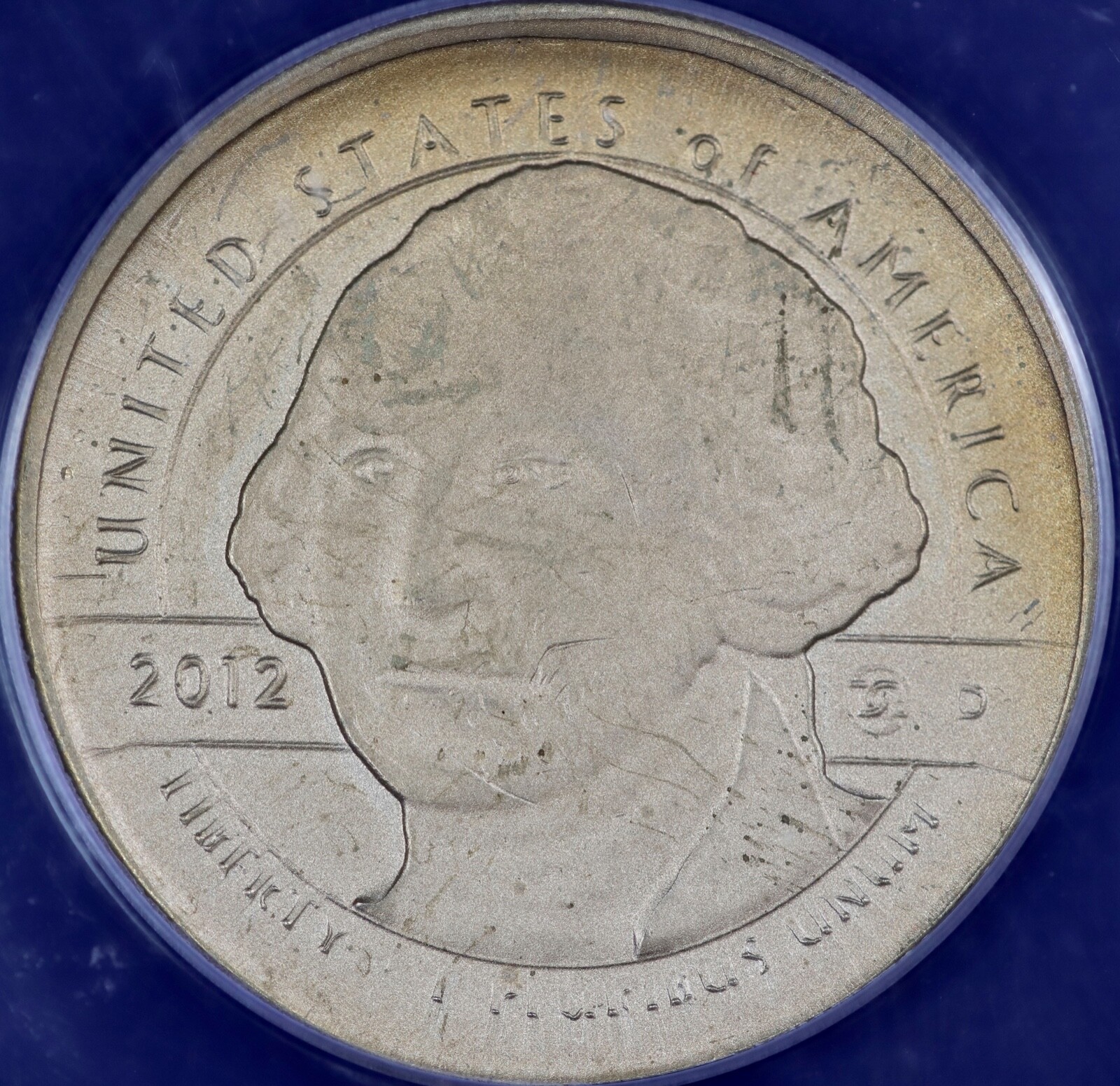 2012 D Token Dan Carr Moonlight Mint Open House O/S Sacagawea Dollar ANACS MS65