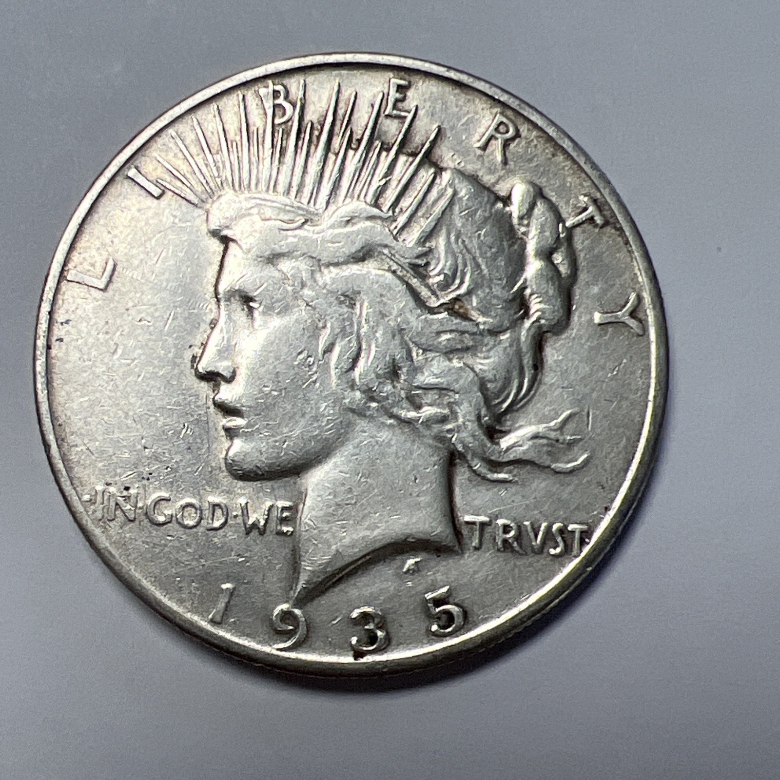 1935-S Peace US Silver Dollar - San Francisco Minted- Ready to ship 2160
