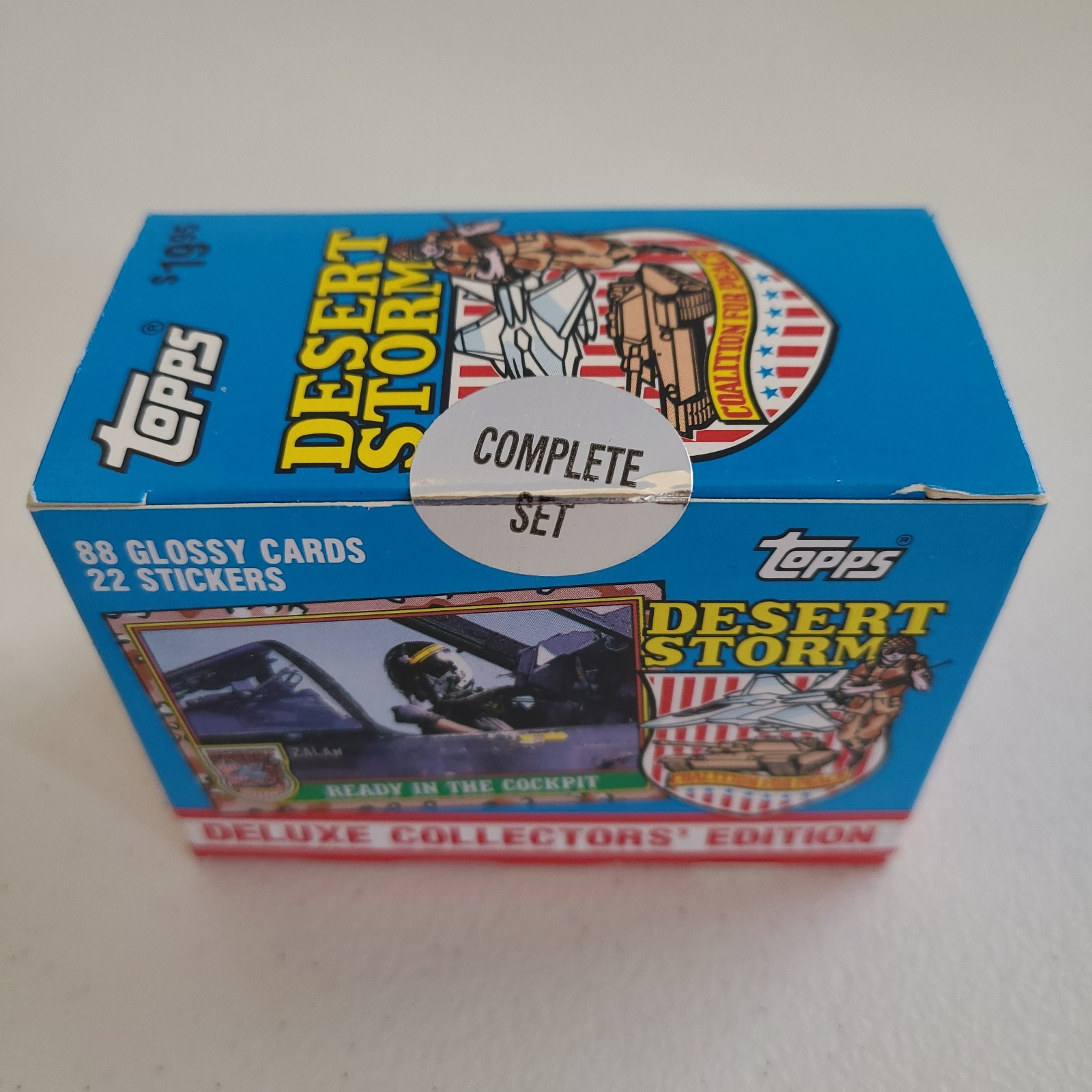 1991 Topps Desert Storm Factory Sealed Set - 88 Glossy Cards & 22 Stickers