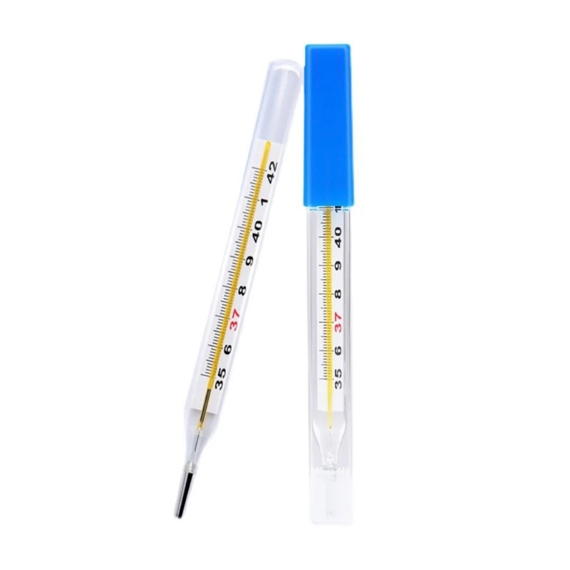 12pcs Dual Scale Clinical Thermometer Glass-Free Design for Home Use