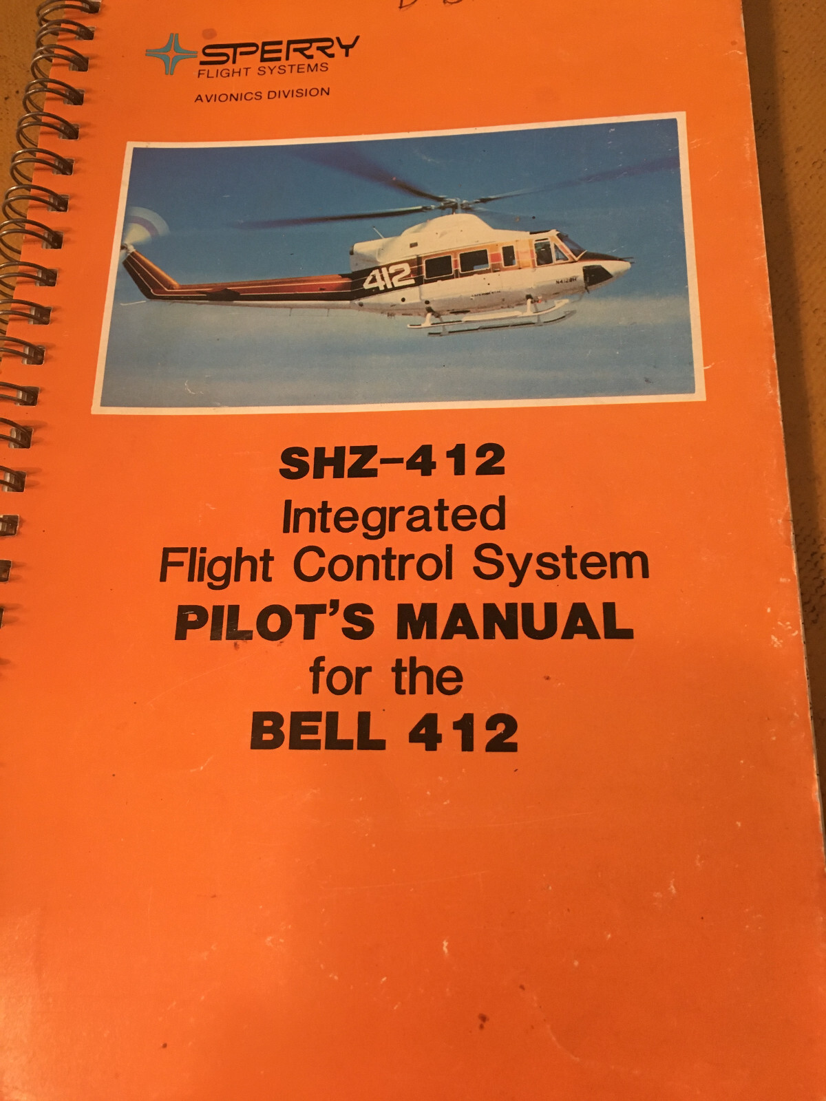 Sperry SHZ-412 IFCS in Bell 412 Helicopter Pilot's Manual