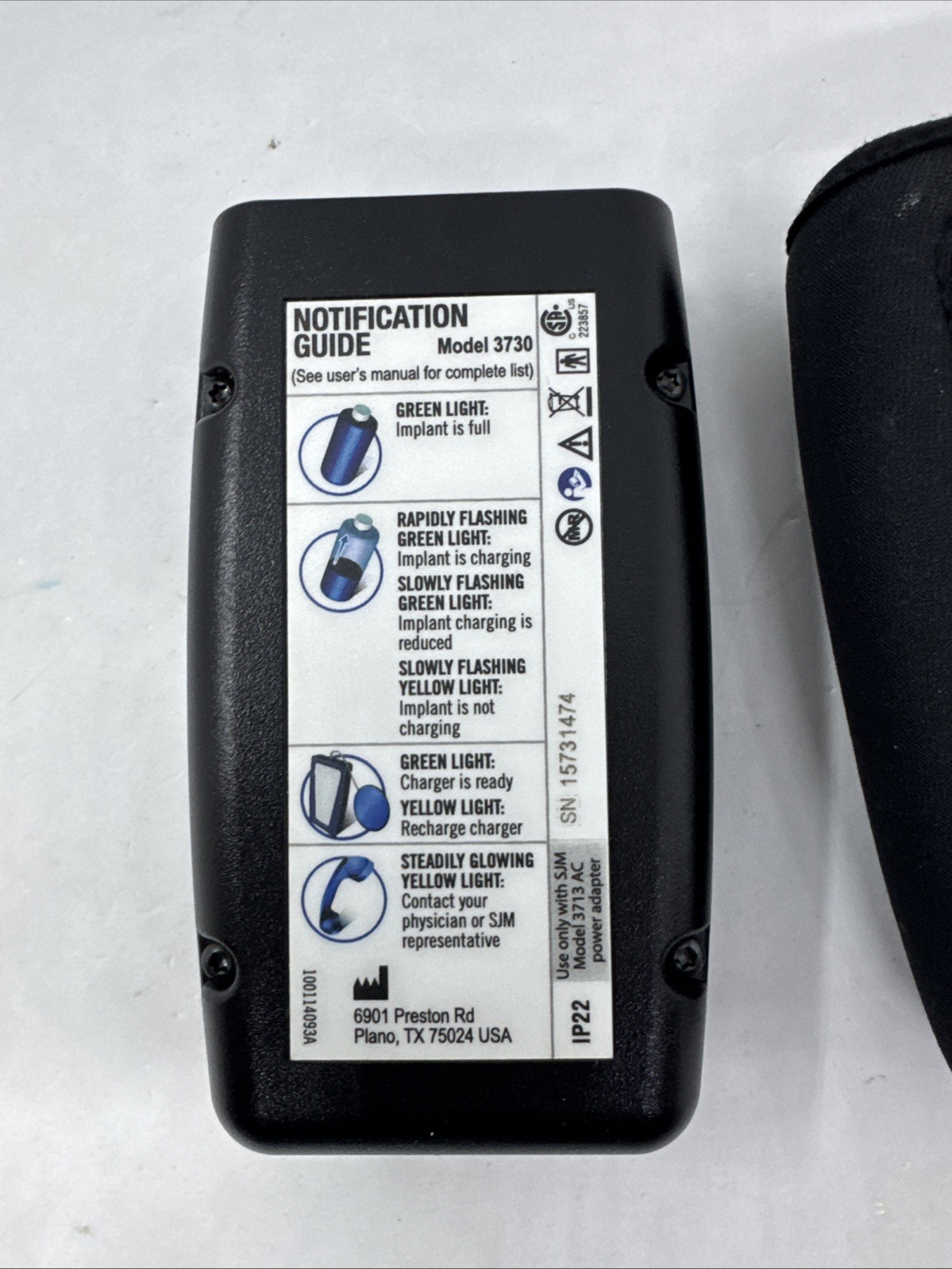 SJM SYSTEM DEVICE MODEL 3730