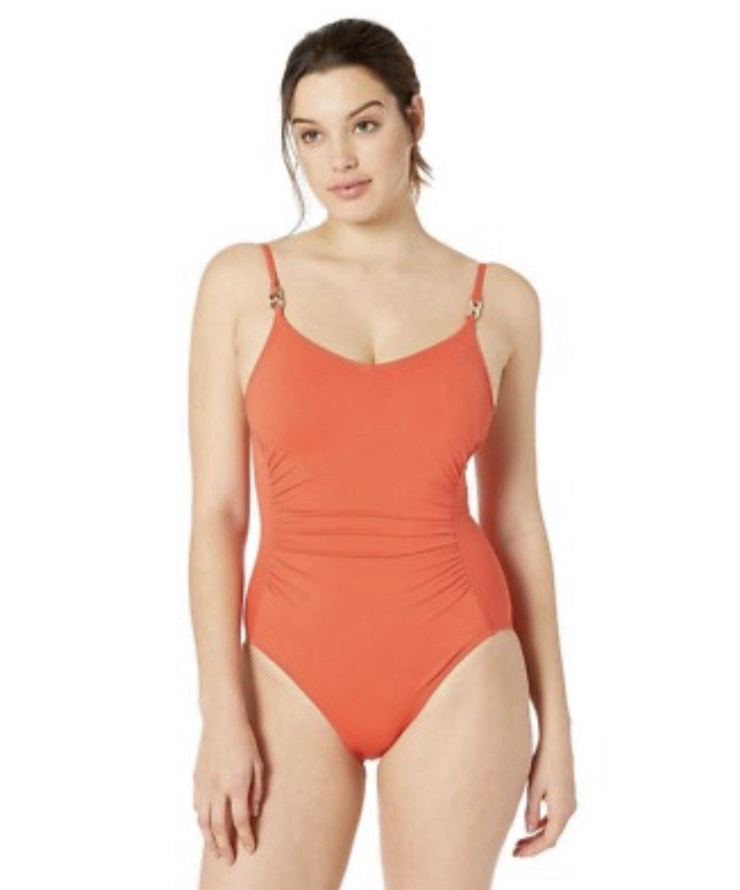 Michael Kors Orange Soda Chain Over the Shoulder One-Piece Size 12 MM96470 NWT
