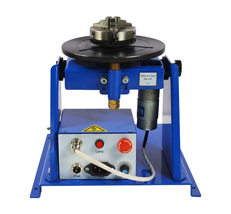 10KG Positioner Turntable Welding Positioner Auto Positioner with 80mm Chuck