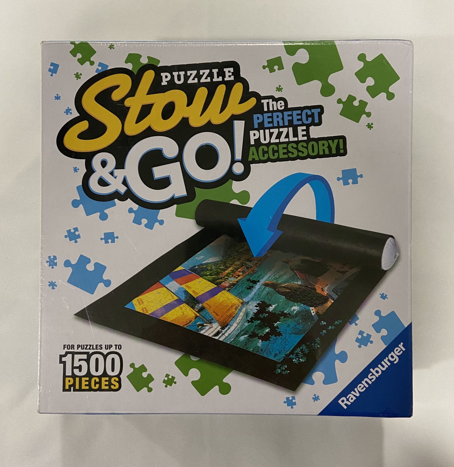 Puzzle Stow and Go Storage System Roll up mat 46”X26” Up to 1500 Pieces