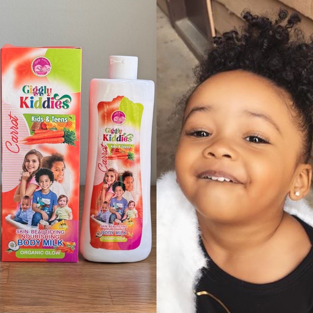 Giggly Kiddies Kids & Teens 🥕 Skin Care Moisturizing Milk Lotion 400m 💯%