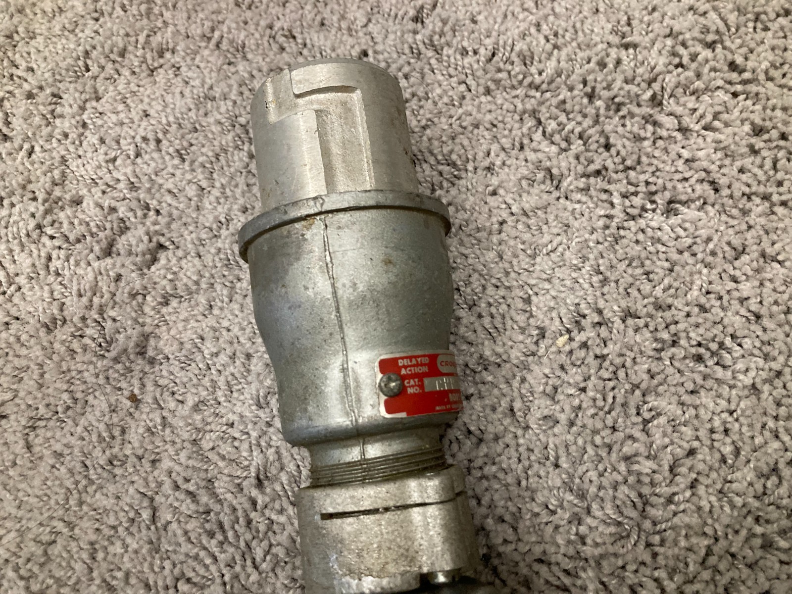 Vintage CROUSE-HINDS CRP4553 ARKTITE EXPLOSION-PROOF DELAYED-ACTION PLUG