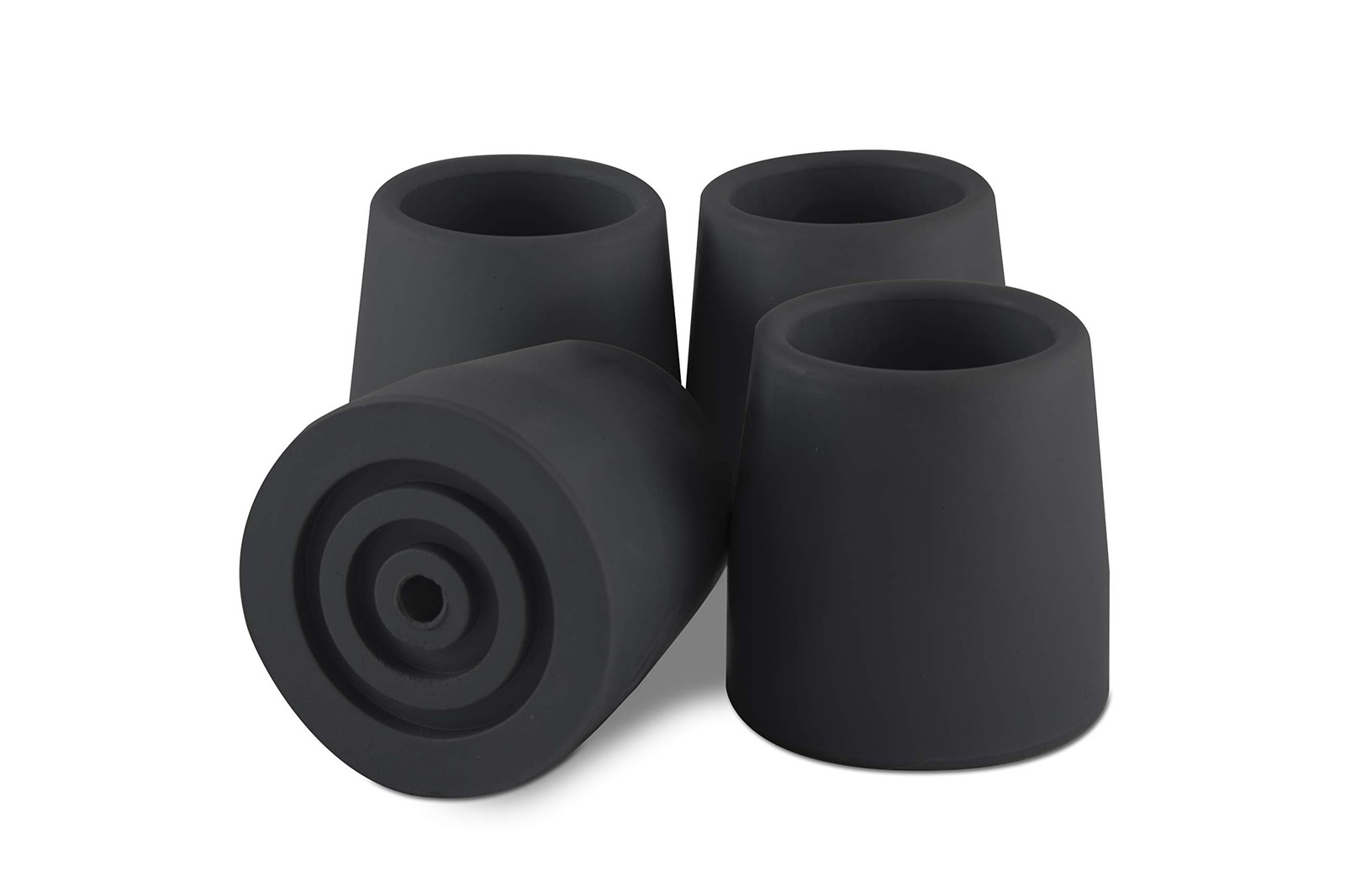 Essential Medical Supply Cane Tips - Replacement Pack of 4, Non-Skid Rubber T...