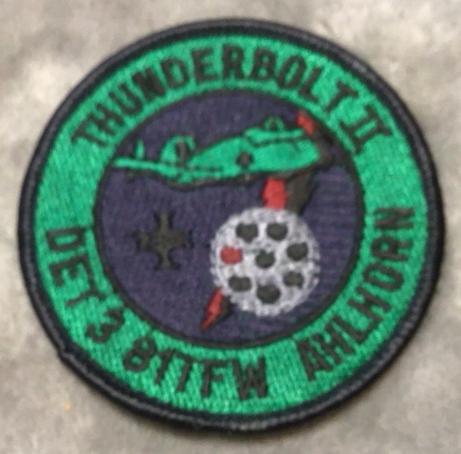 US Air Force 81st Tactical Fighter Wing Det 3 Ahlhorn Subdued Insignia Patch