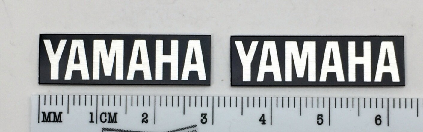 Yamaha Speaker Badge Pair Custom Made Aluminum Fits Car Speakers