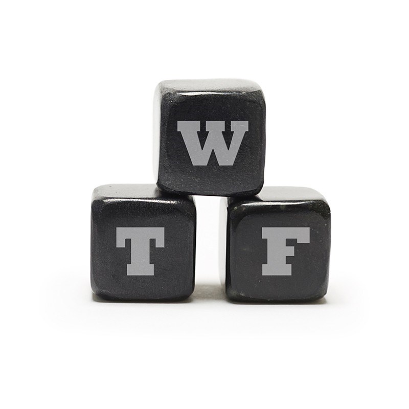 Teroforma Icon Whisky Stones WTF / What The F*** - Soapstone Beverage Cubes